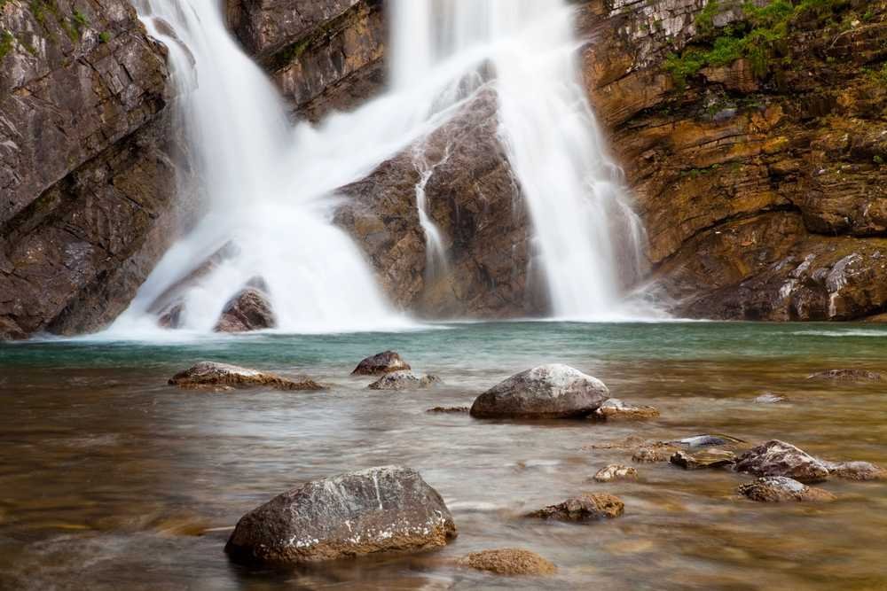 Cameron Falls in Waterton Lakes National Park