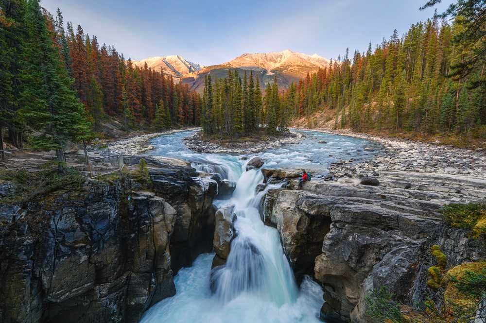 Waterfalls in Alberta: Sunwapta falls